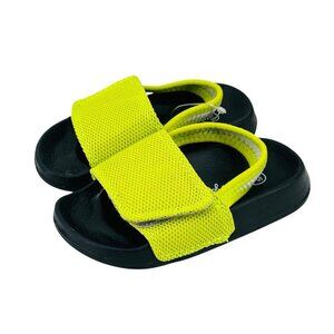 Cat & Jack Toddler Boys Nimo Slide Sandal Size 5-6 Shoe Neon Green Casual NEW